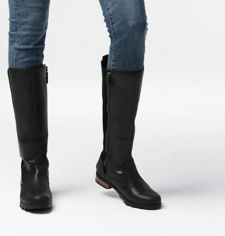 Sorel Dam Gummistövlar Svarta - Emelie™ Tall Låga - HKU-615980